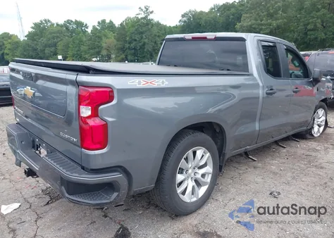 2022 Chevrolet Silverado 1500 Ltd 4Wd Double Cab Standard Bed Custom из США, поврежденный, VIN 1GCRYBEK3NZ100134